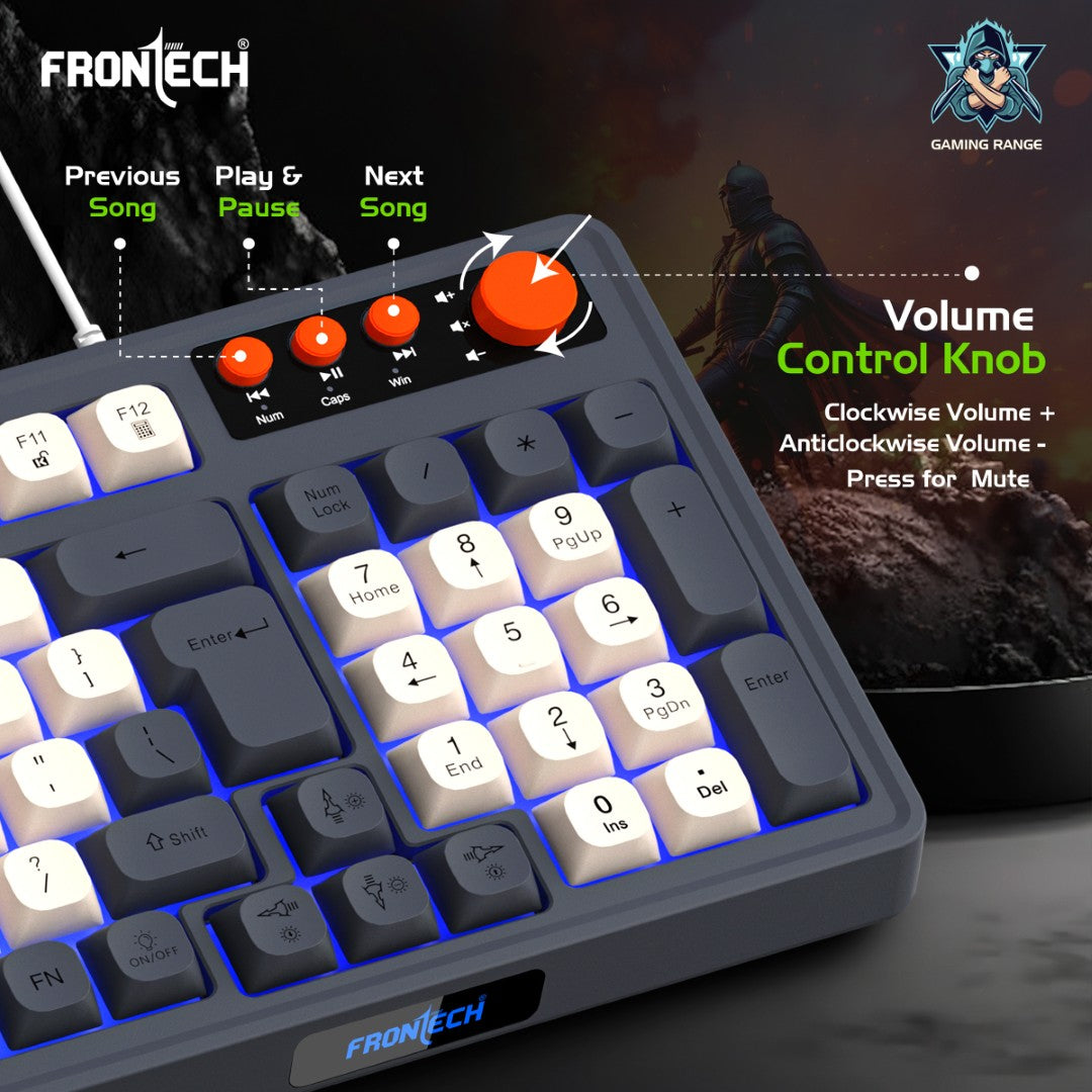 Frontech Aero Blade Wired Gaming Set: Rainbow LED, 94 Keys, 7200 DPI (KB-0044) Frontech Aero Blade Wired Gaming Set: Rainbow LED, 94 Keys, 7200 DPI (KB-0044)